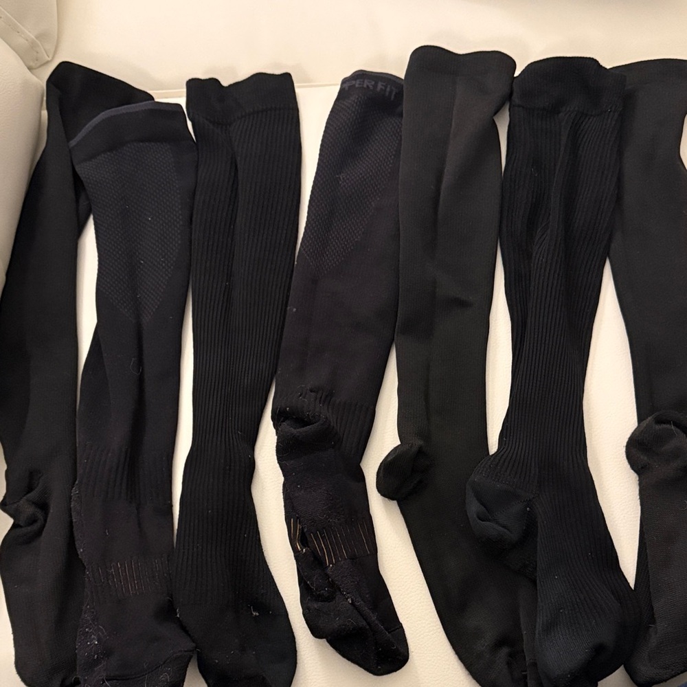 Pack of 7 Knee-high Compression Socks